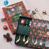 HANYANG Christmas Spoon Cutlery Set Snowman Elk Coffee Spoon Santa Fruit Fork Doll Spoon Fork Gift