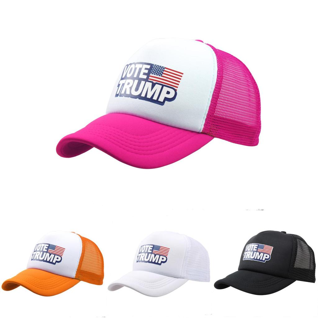 Trump Vote Presidential Election Retro Summer Truck Adult Net Hats Unisex Cap