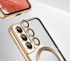 Case for Samsung Galaxy S22, Electro MagSafe, gold + Screen Protector