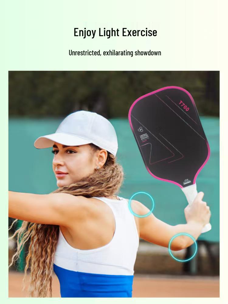 Набор ракеток для пиклбола из матового углеродного волокна T700 с узором под ткань