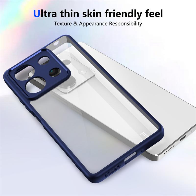 Чехол для камеры со светодиодной подсветкой, прозрачный акриловый, для Xiaomi Redmi iPhone Samsung, Xiaomi Poco X7 Pro X5 X3 M7 M6 M5 M4 F6 C75 C65 C55, чехол из силикона TPU