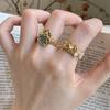 Fashionable Copper Butterfly Bow Ring For Women Versatile Adjustable Finger Jewelry