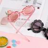1pc Cool Cute Outdoor Product Eyewear Trend Vintage Sun Glasses Flower Shape Children Sunglasses