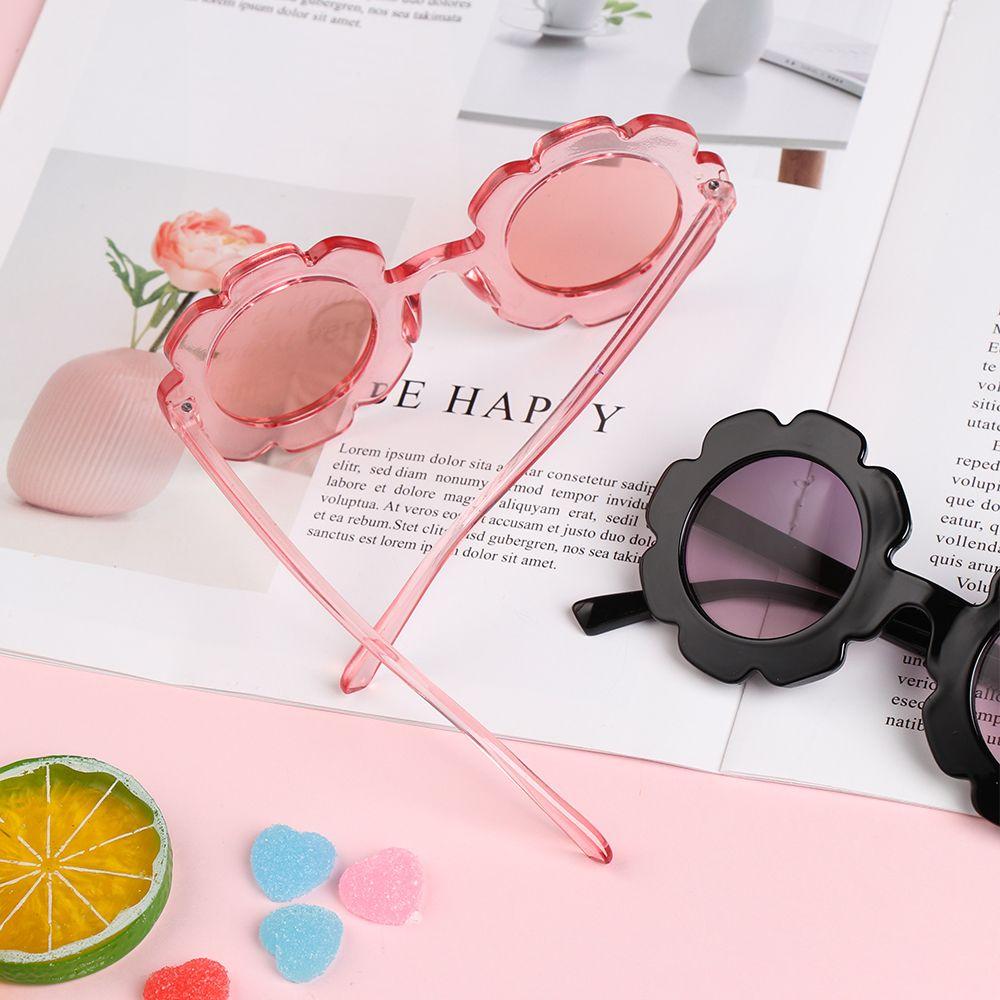 1pc Cool Cute Outdoor Product Eyewear Trend Vintage Sun Glasses Flower Shape Children Sunglasses