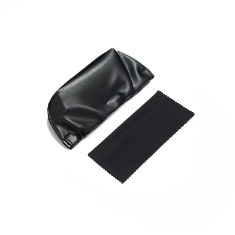 Multi-color Anti-slip Eyeglass Case with Chain and Cloth for Prescription and Reading Glasses