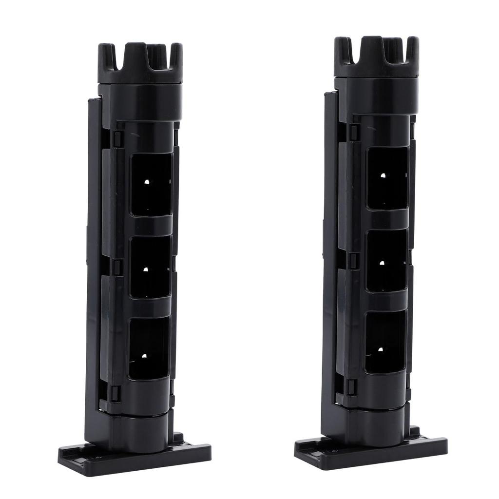 Pararect Rod Holder Rod Stand Set of 2 Fishing Meiho Daiwa Universal Compatible Rod Case Fishing Rod Rod Stand Black
