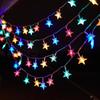 Светодиодные мини-гирлянды, разноцветные, атмосферные огни для кемпинга, рождественские, для улицы, сада, фестивальные, декоративные огни, на батарейках