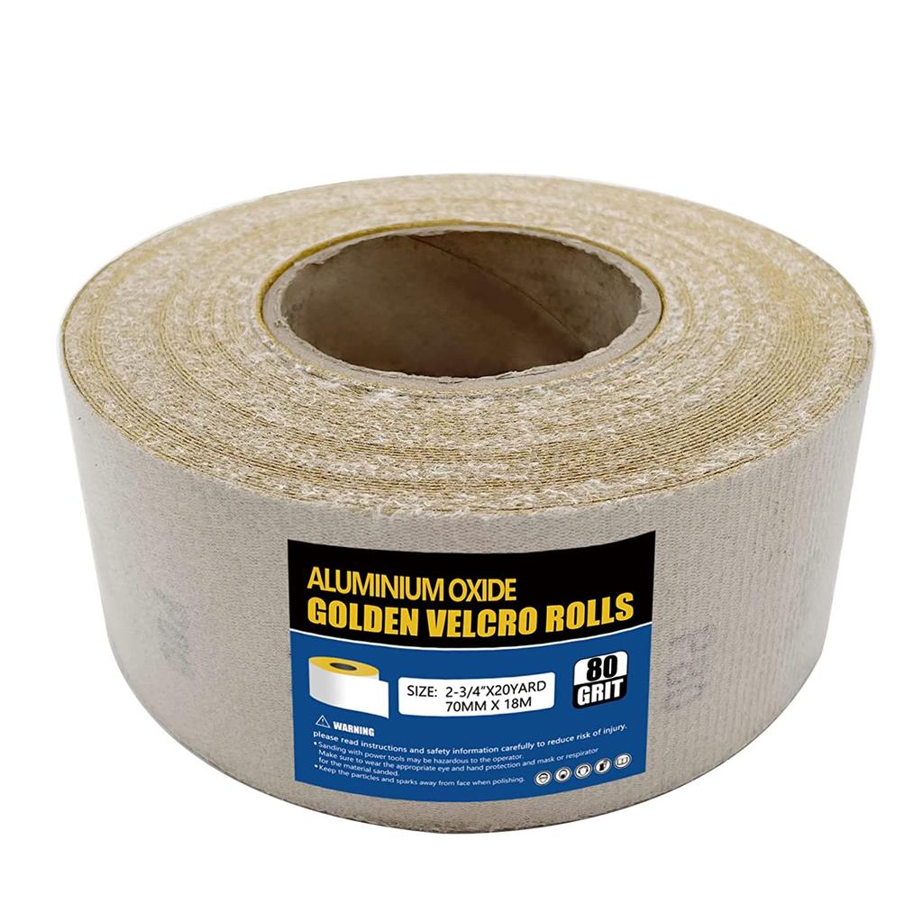 2-3/4" X 20 ярдов наждачная бумага из оксида алюминия с липучкой на основе для шлифования деревянной мебели и металла