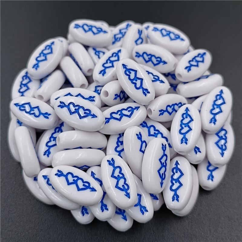 10 шт. эллиптические плоские бусины-разделители с алфавитом «сделай сам» для изготовления ювелирных изделий, ожерелья, браслета