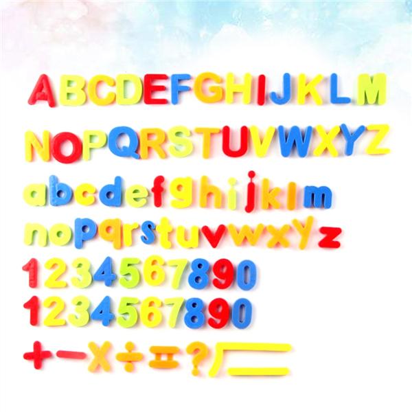 80 шт. магнитные пластиковые диски с вырезами для раннего образования, 26 букв, наклейки для игрушек для детей