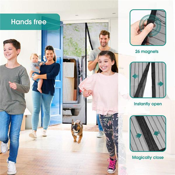 2022 Новый магнитный экран, дверная занавеска, противомоскитная сетка, сетка от насекомых, автоматическое закрытие, простая установка