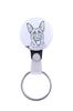 German Shepherd Dog, Alsatian Wolf Dog - Keychain with a Dog Portrait, Pendant with the Brand's Own Art-Dog Graphics