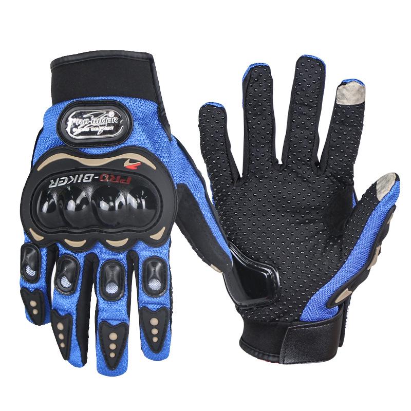 Breathable Motorcycle Gloves Full Finger Touch Screen Compatible Moto Racing Protective Gloves for Bicycle And Summer Use