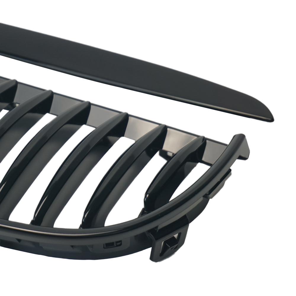 2 шт., глянцевая черная передняя решетка для почек, автомобильная решетка для BMW 3 серии E90 E91 323I 328I 335I 330I 325I 2005-2008 4 двери, одинарная