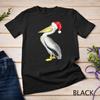 Рубашка Санта-Пеликана Рождественская Птица Подарок Белый Пеликан Унисекс Футболка