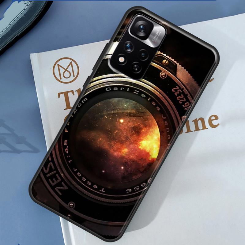 Classic Camera Lens Case For Xiaomi Redmi 14C 13C 10C 12C Redmi Note 13 14 Pro 12 11 9 10 9S 10S 11S 12S Cover