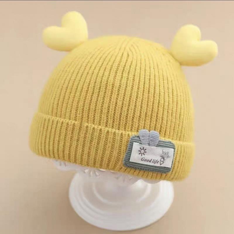 Children's Knitted Wool Hat Cartoon Cute Winter Boys and Girls Winter Baby Hat Warm Ear Protection