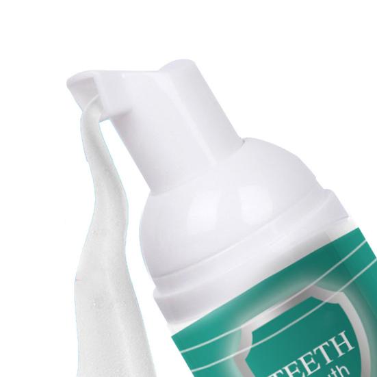 60ML Teeth Mouthwash Bad Breath Eliminating Dental Plaque Stain Removal Gums Oral Care Deep Cleaning Mints Flavor Tooth Whitening Liquid Foam