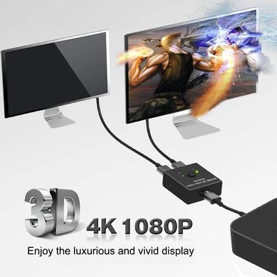 HDMI-совместимый коммутатор Bi-Direction 2.0 Splitter 1x2/2x1 адаптер 2 в 1 выход конвертер для PS4 Pro/4/3 TV Box 4K Switcher