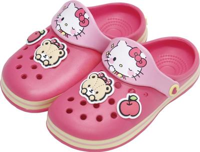 Планирование Sanrio Hello Kitty Сабо Персонаж Легко надевать и снимать Мальчики и Размер Стильные сандалии J's Hello Kitty, Розовый, 20 см, Сандалии, Легкий,