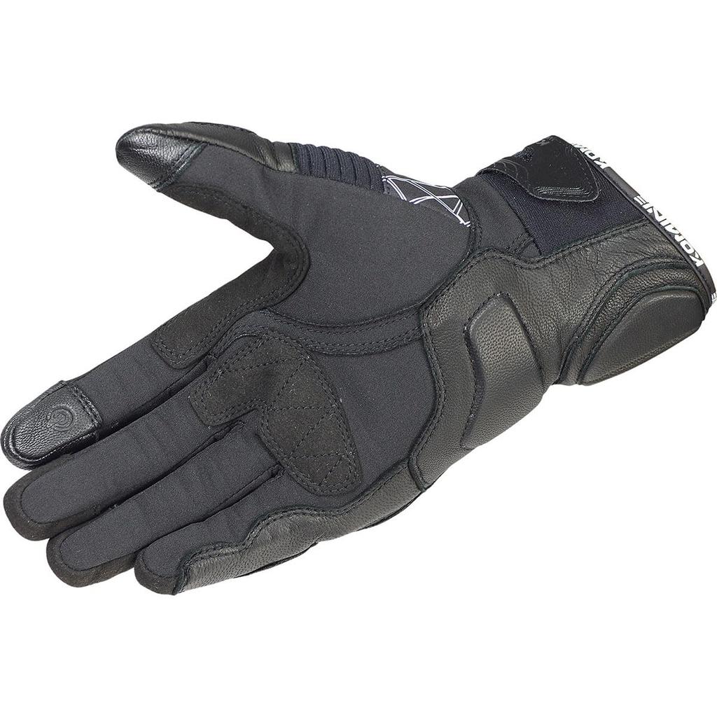 Мотоциклетные перчатки Защитные перчатки из карбона Ветрозащитные перчатки Bla XL На все сезоны Карбон Эластичный материал Ветрозащитный протектор [Komine] Черный-Круш GK-821