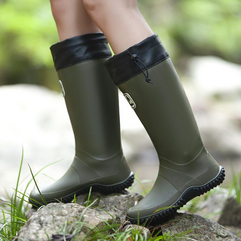 Складные резиновые сапоги ассоциации диких птиц женские, для дождливой погоды, для альпинизма, непромокаемая обувь, нескользящая, для активного отдыха, для походов