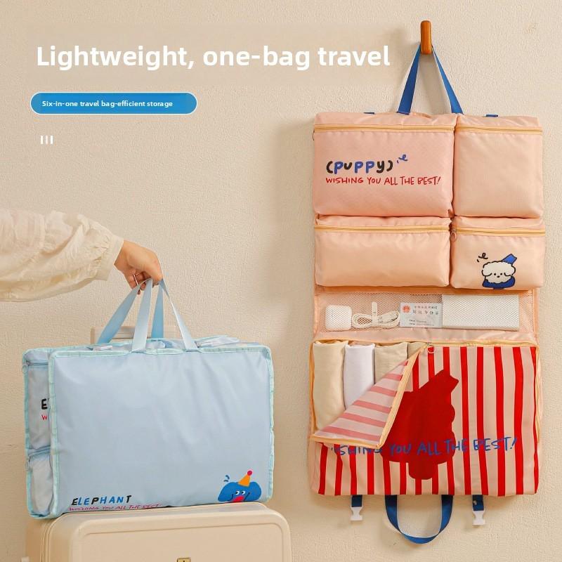 Portable Travel Organizer With Multiuse Trousers And Underwear Storage For Suitcases
