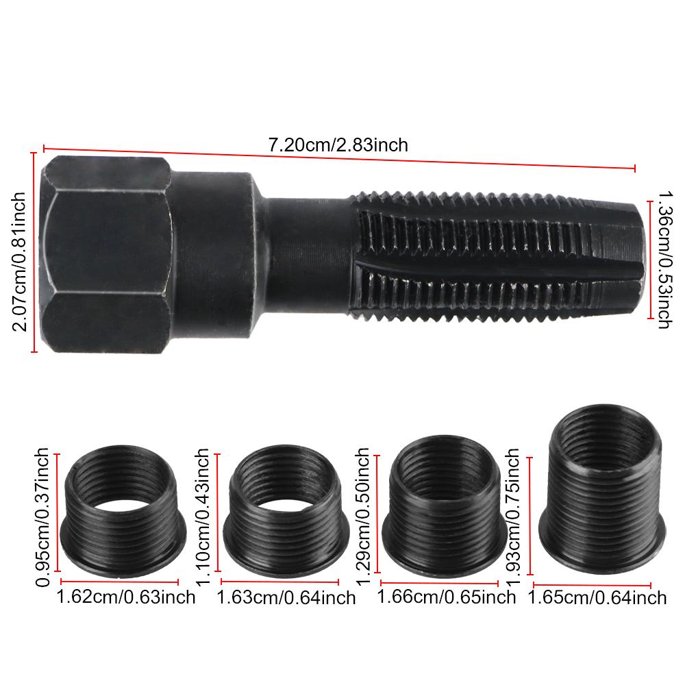 1 комплект Инструмент для восстановления резьбы свечи зажигания M14 x 1.25 Автомобильный цилиндр 14 мм Автоаксессуары Набор для восстановления резьбы свечи зажигания
