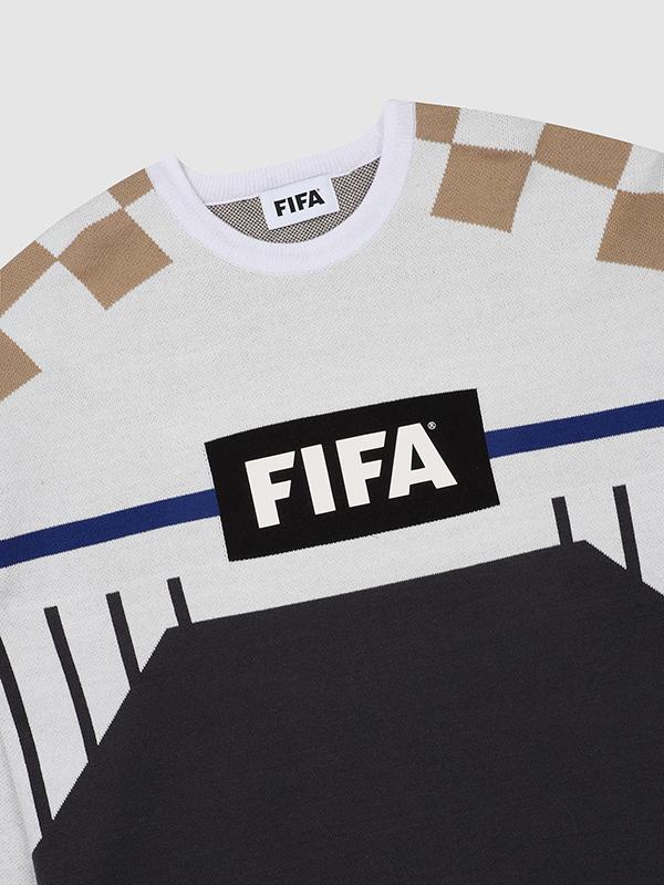 Свитер с мотивом формы FIFA 1904 Цвет: Слоновая кость (Ff31Sw32U_400)