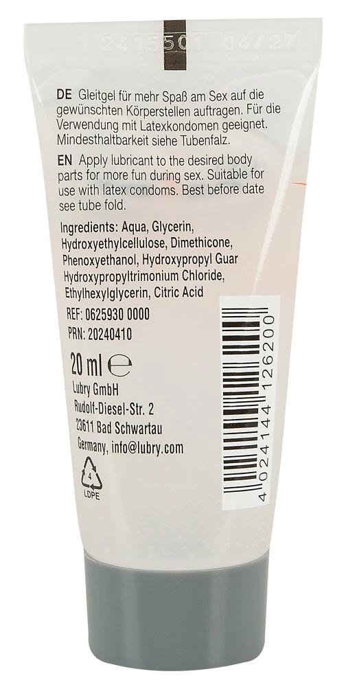 Just Glide Performance - Water and Silicone Based Medical Lubricant 20 ml