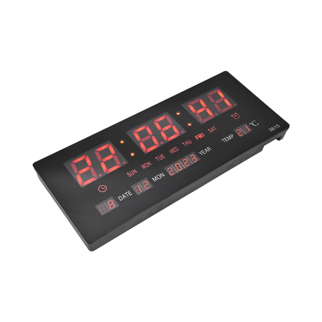 Digital Wall Clock LED Clear Display Accurate Timing Plug In Use Luminous Mute Wall Timer for