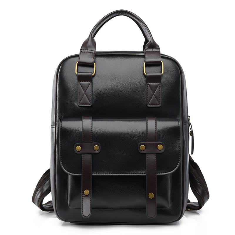 Ретро женский рюкзак PU рюкзак большой емкости