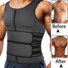 Men Body Shaper Waist Trainer Vest Corset Sauna Sweat Vest Slimming Shirt Compression Underwear Workout Tank Tops Shapewear Waist Cincher Trimmer Belt