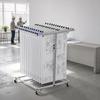VEVOR Blueprint Storage Rack, Steel, Mobile Adjustable Blueprint Holder, Vertical Drawing Rack with Wheels, File Storage Organizer Stand