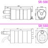 High lift 5M 12V 24V high pressure DC submersible pump 600L/H 1000L/H micro straight slotted cutting rhinestone pump Customized