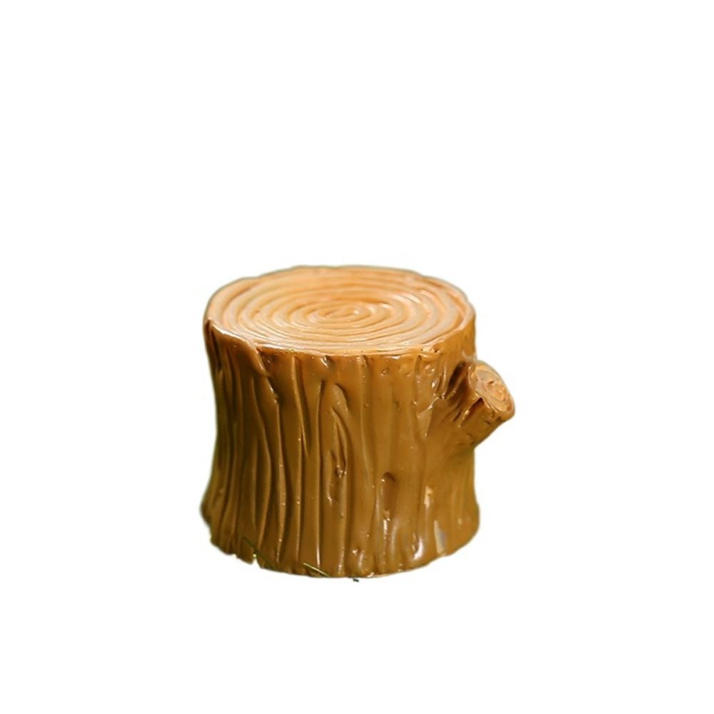 Creative Cute Simulation Tree Stump Cartoon DIY Resin Small Tree Stump Tree Stump Shape Tree Stump Ornaments Courtyard