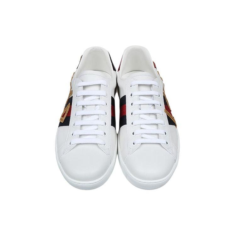 Gucci Женские Ace 'Loved' (женские размеры) Белые скейт-туфли 505328 DOPE0 9095