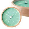 KATOMOKU Muku Clock 21 Light Green Wall Clock with Continuous Second Hand Radio km-141LGRCS 278mm (SKP Clock)