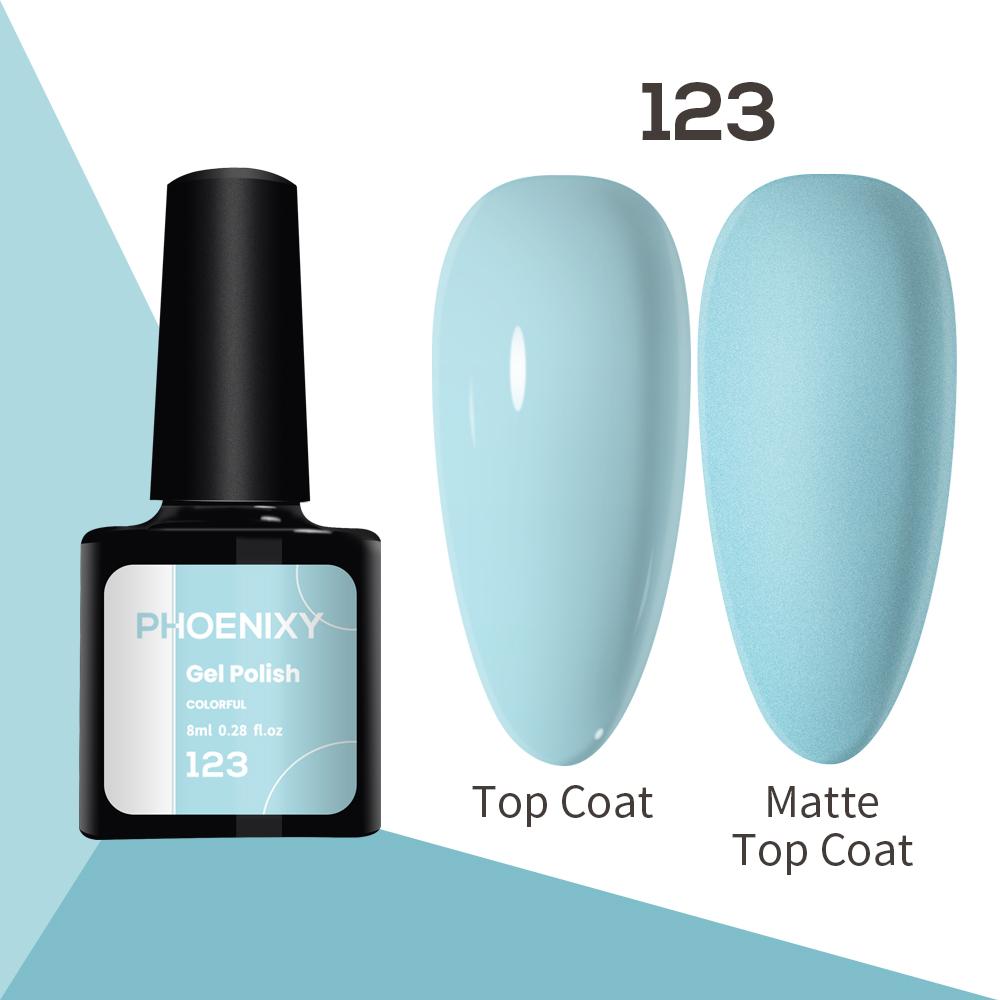 Лак для ногтей PHOENIXY, 8 мл, УФ-светодиодный гибридный лак для дизайна ногтей, гель-лайнер для маникюра, полупостоянная основа, верхнее покрытие, гель с блестками, блестящие цвета, гель