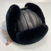 Natural Rabbit Fur Hats for Men Bomber Hats Ear Flaps Fluffy Tails Warm Stylish Winter Hat  Ushanka