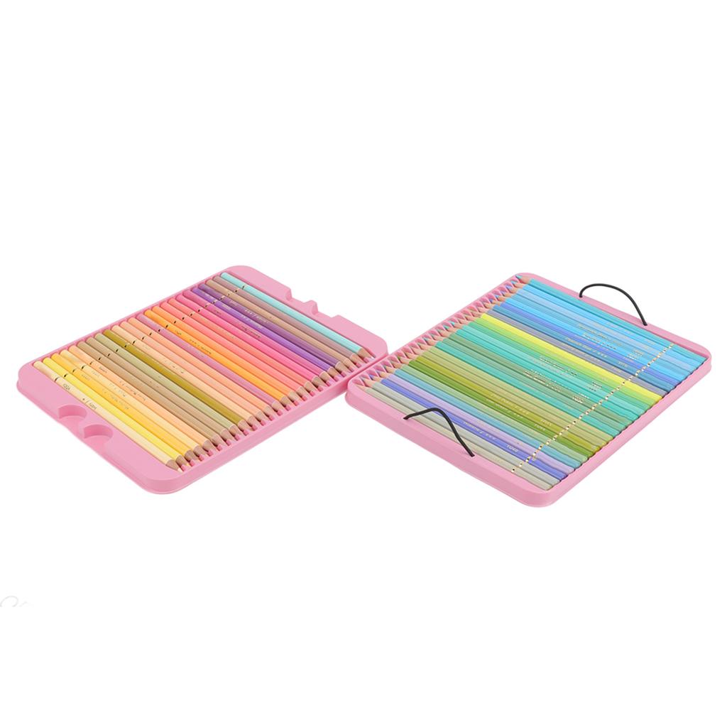 Colored Pencils 50 Colors Poplar Material Portable Sketching Pencils Set for Writing Drawing Coloring Making