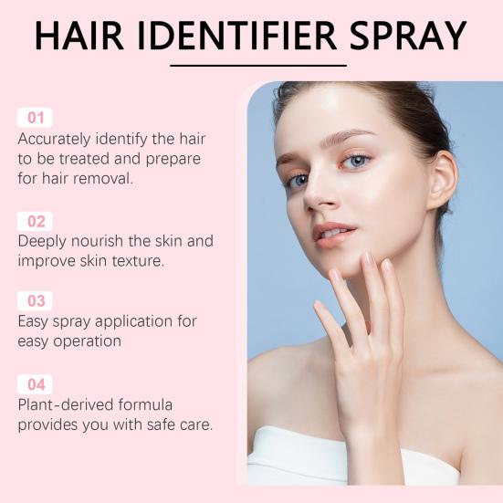 Hair Identifier Spray for Face Shaving Skin Body All-Natural Plant Extracts Moisturizing Facial Shave Hair