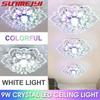 New Modern Crystal Petals LED Ceiling Lights Aisle Hallway Corridor Stairway Villa Gallery Kitchen Coffee Indoor Lights