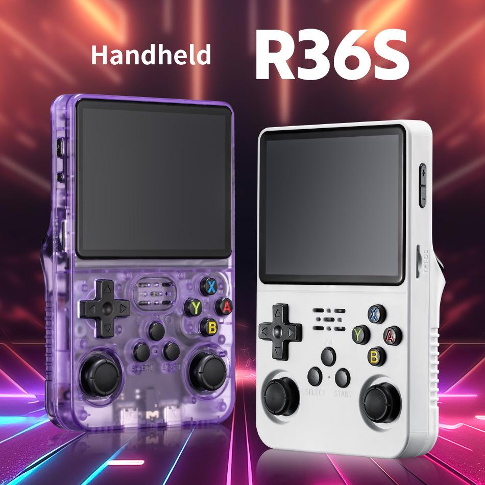 R36S Handheld Game Console: 3.5" HD Screen, Retro Classic Games, Portable Arcade, PSP-Style Design