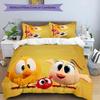 3pcs T'es Ou Chicky pattern bedding set duvet cover set includes duvet cover &pillowcases,perfect all season bedroom decoration&gift