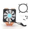 CPU Cooler 6 Pure Copper Heat Pipes Mute Heatsink with RGB for Universal Desktop Computer