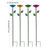 Flower Shape Bees and Butterfly Bath Bowl Watering Stake Watering Station for Garden Backyard Decors Bees Watering Supply