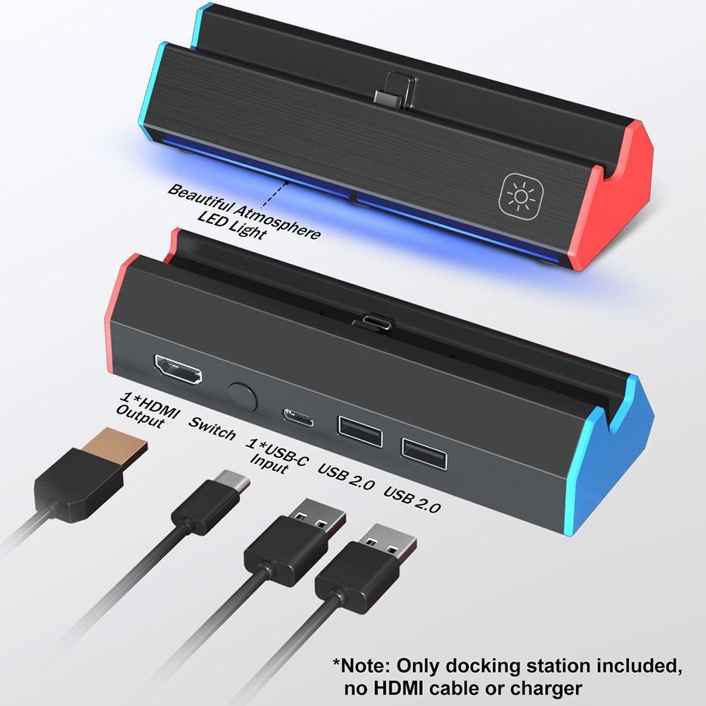 Type-C TV Dock Station USB Hub Adapter for Nintendo  Switch/Switch OLED Game Accessories