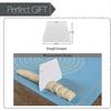 Extra Large and Thick Non-Stick Silicone Baking Pastry Mat with Dough Scraper, Non-Slip Fondant Rolling Mat(71x51cm, Blue)