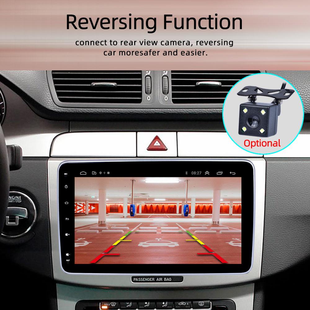 Reakosound Android 11 Универсальный автомобильный радиоприемник 1 Din 9-дюймовый поворотный на 360 градусов CarPlay GPS Bluetooth-плеер Видео Автомобильный мультимедийный плеер